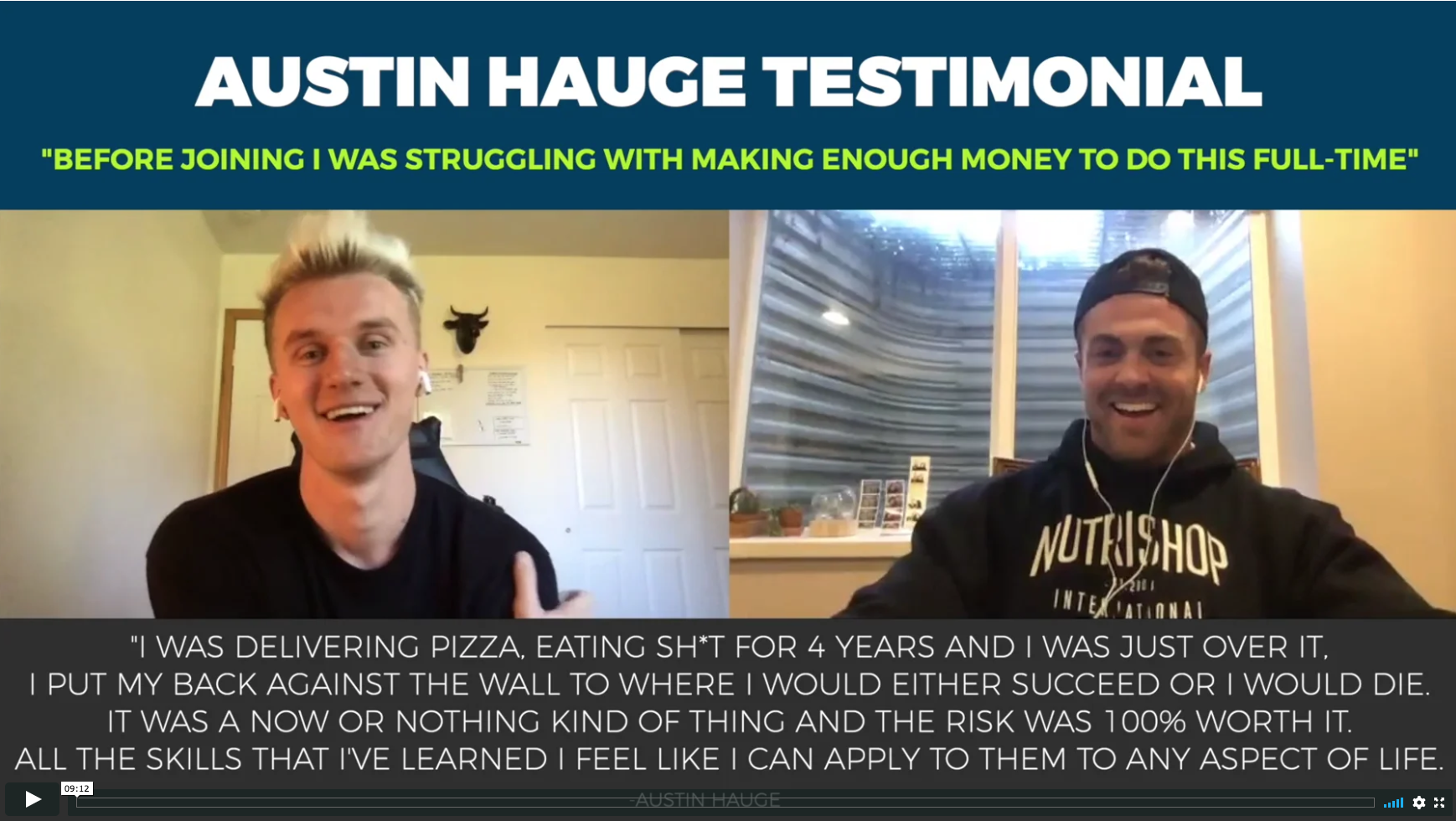 Austin Hauge Testimonial